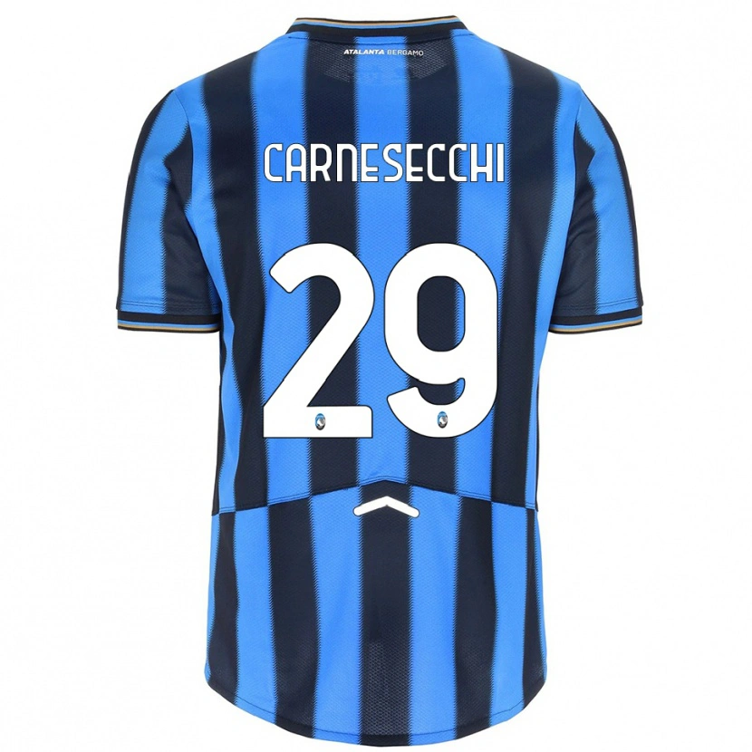Danxen Damen Marco Carnesecchi #29 Himmelblau Schwarz Heimtrikot Trikot 2025/26 T-Shirt Österreich