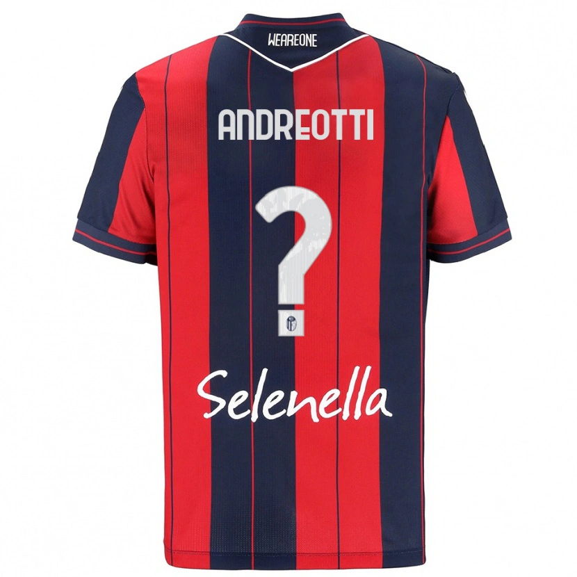 Danxen Damen Matteo Andreotti #0 Rot Marineblau Heimtrikot Trikot 2025/26 T-Shirt Österreich