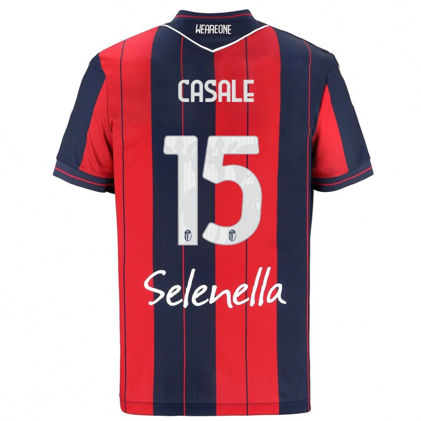 Danxen Damen Nicolò Casale #15 Rot Marineblau Heimtrikot Trikot 2025/26 T-Shirt Österreich