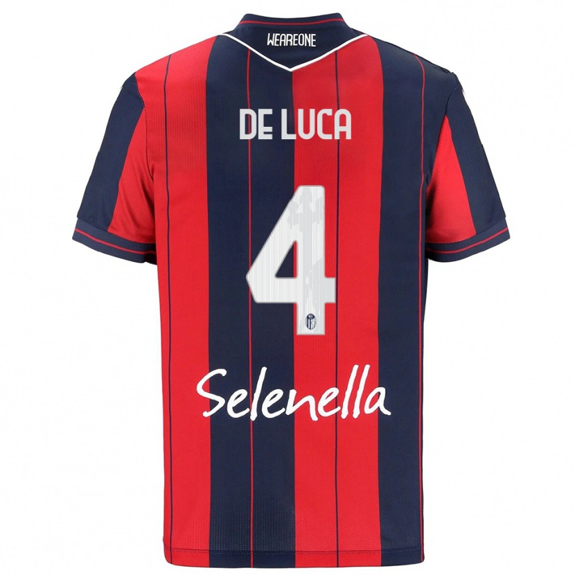 Danxen Damen Alessandro De Luca #4 Rot Marineblau Heimtrikot Trikot 2025/26 T-Shirt Österreich