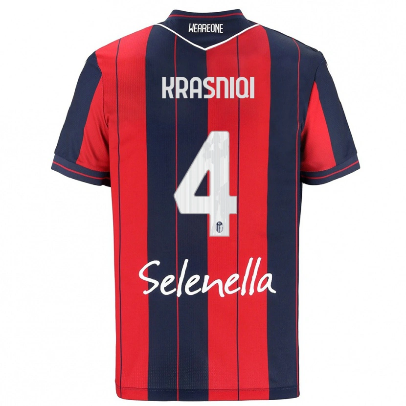 Danxen Damen Besalet Krasniqi #4 Rot Marineblau Heimtrikot Trikot 2025/26 T-Shirt Österreich