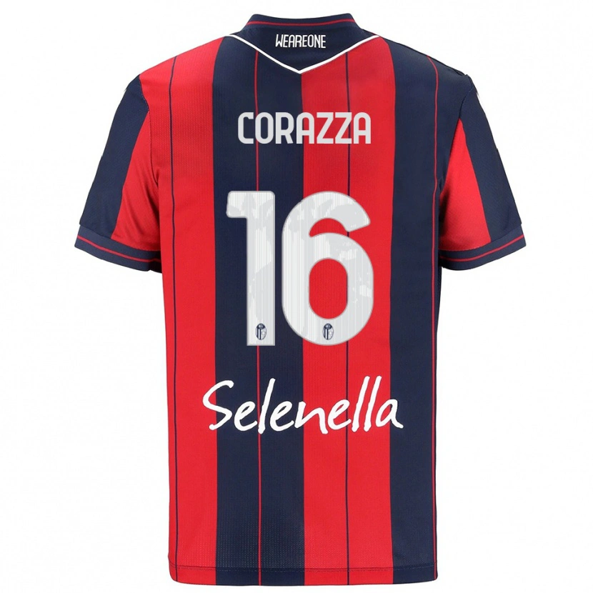 Danxen Damen Tommaso Corazza #16 Rot Marineblau Heimtrikot Trikot 2025/26 T-Shirt Österreich