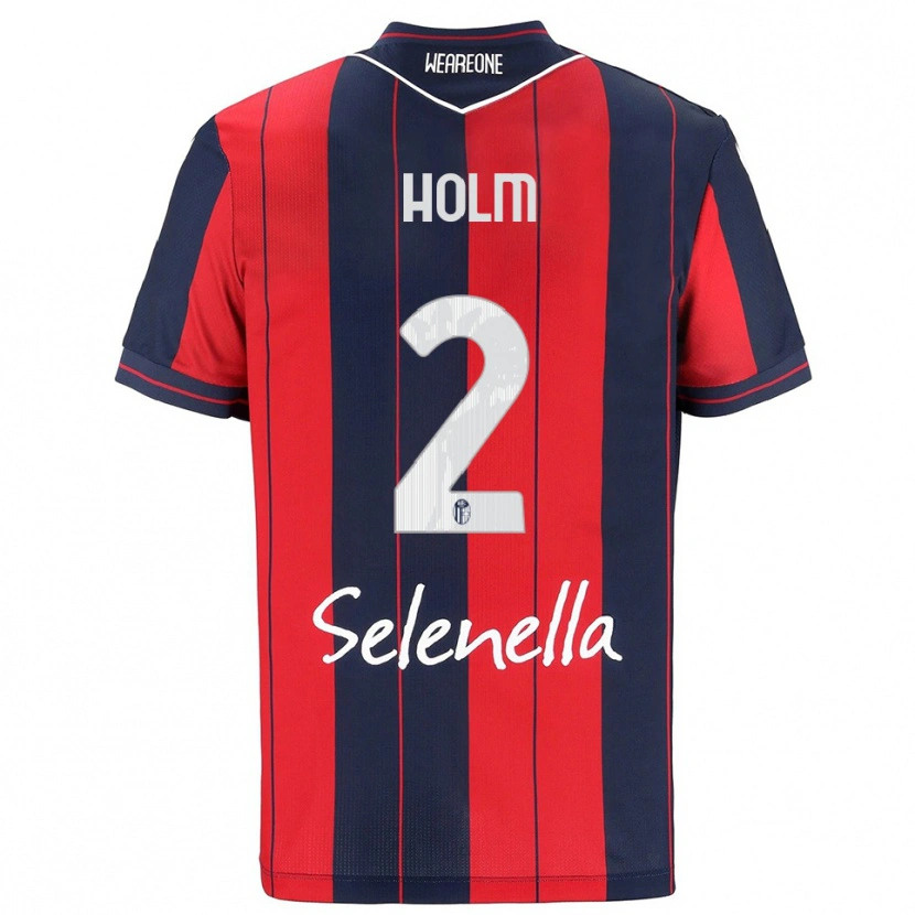 Danxen Damen Emil Holm #2 Rot Marineblau Heimtrikot Trikot 2025/26 T-Shirt Österreich