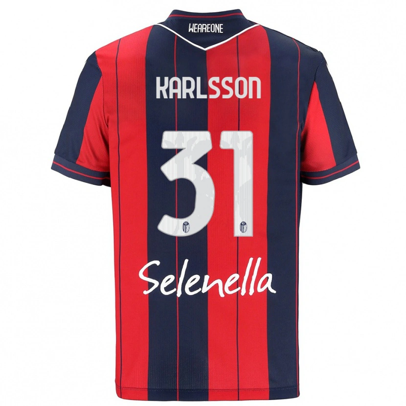 Danxen Damen Kazper Karlsson #31 Rot Marineblau Heimtrikot Trikot 2025/26 T-Shirt Österreich
