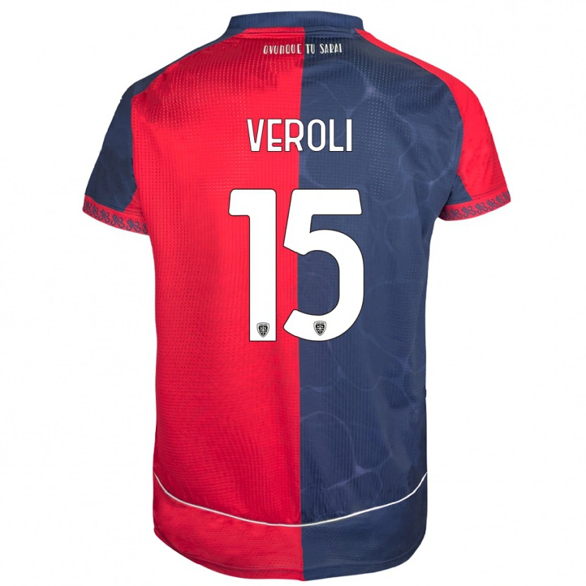 Danxen Damen Davide Veroli #15 Rot Marineblau Heimtrikot Trikot 2025/26 T-Shirt Österreich