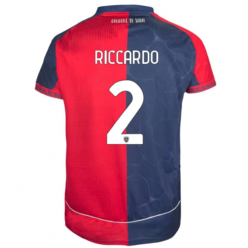 Danxen Damen Riccardo Congiu #2 Rot Marineblau Heimtrikot Trikot 2025/26 T-Shirt Österreich
