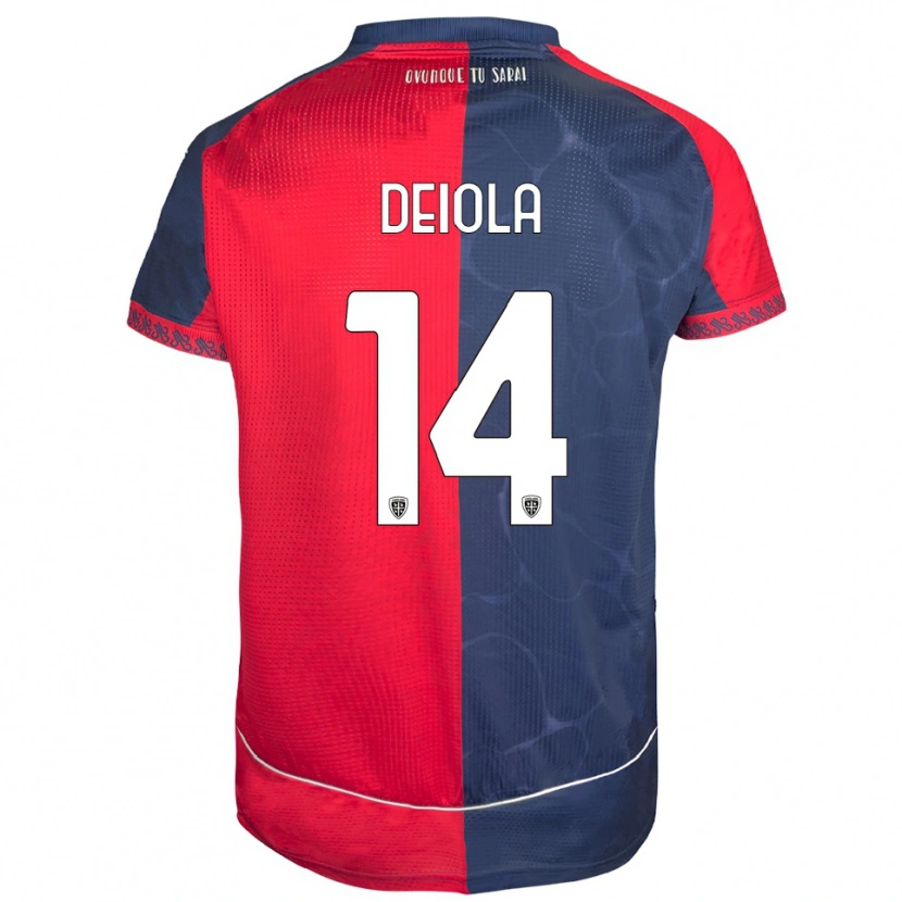 Danxen Damen Alessandro Deiola #14 Rot Marineblau Heimtrikot Trikot 2025/26 T-Shirt Österreich