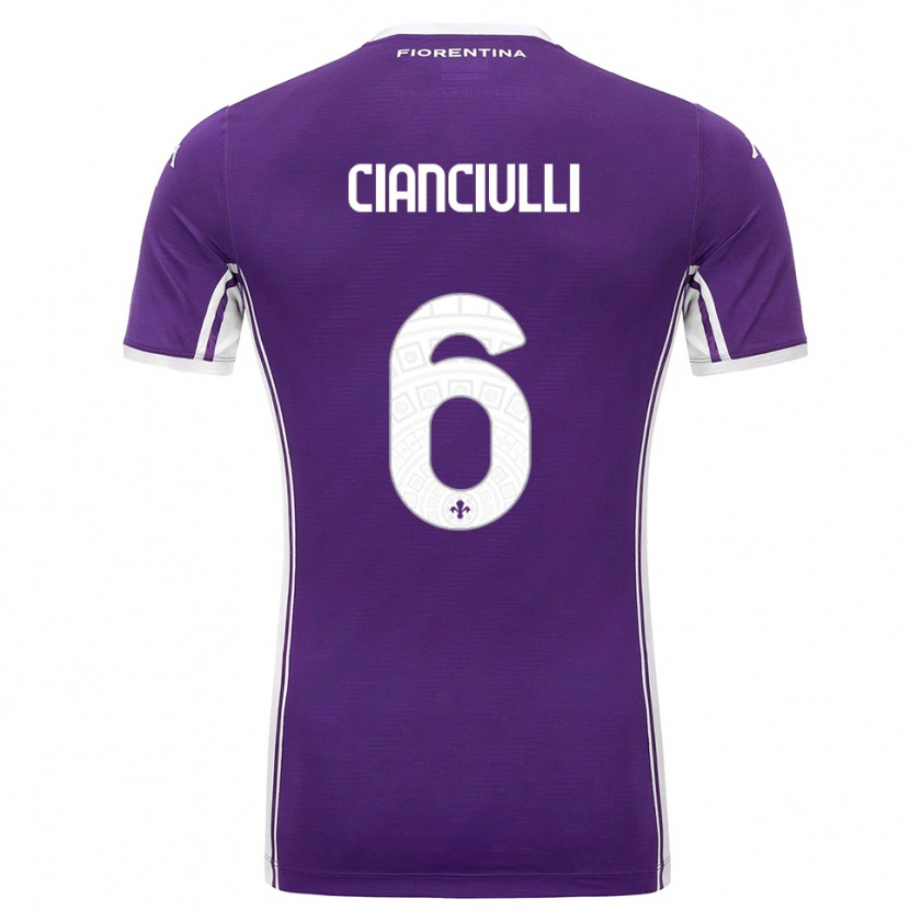 Danxen Damen Salvatore Cianciulli #6 Lila Weiß Heimtrikot Trikot 2025/26 T-Shirt Österreich