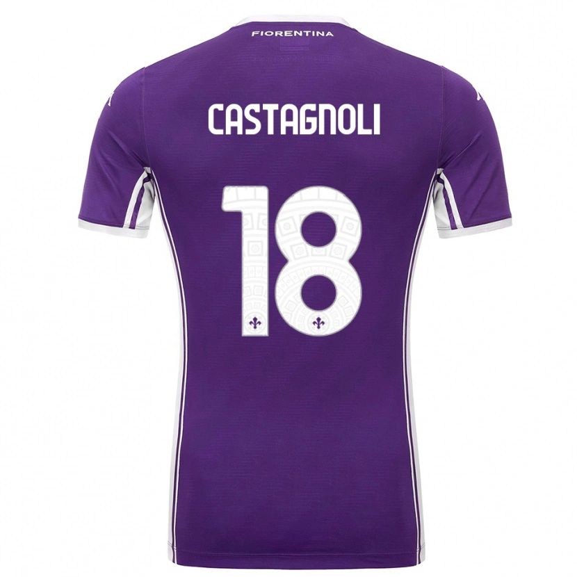 Danxen Damen Filippo Castagnoli #18 Lila Weiß Heimtrikot Trikot 2025/26 T-Shirt Österreich