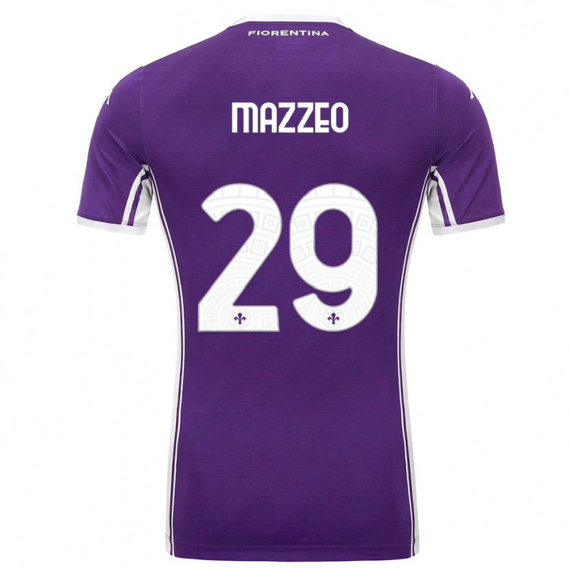 Danxen Damen Brando Mazzeo #29 Lila Weiß Heimtrikot Trikot 2025/26 T-Shirt Österreich