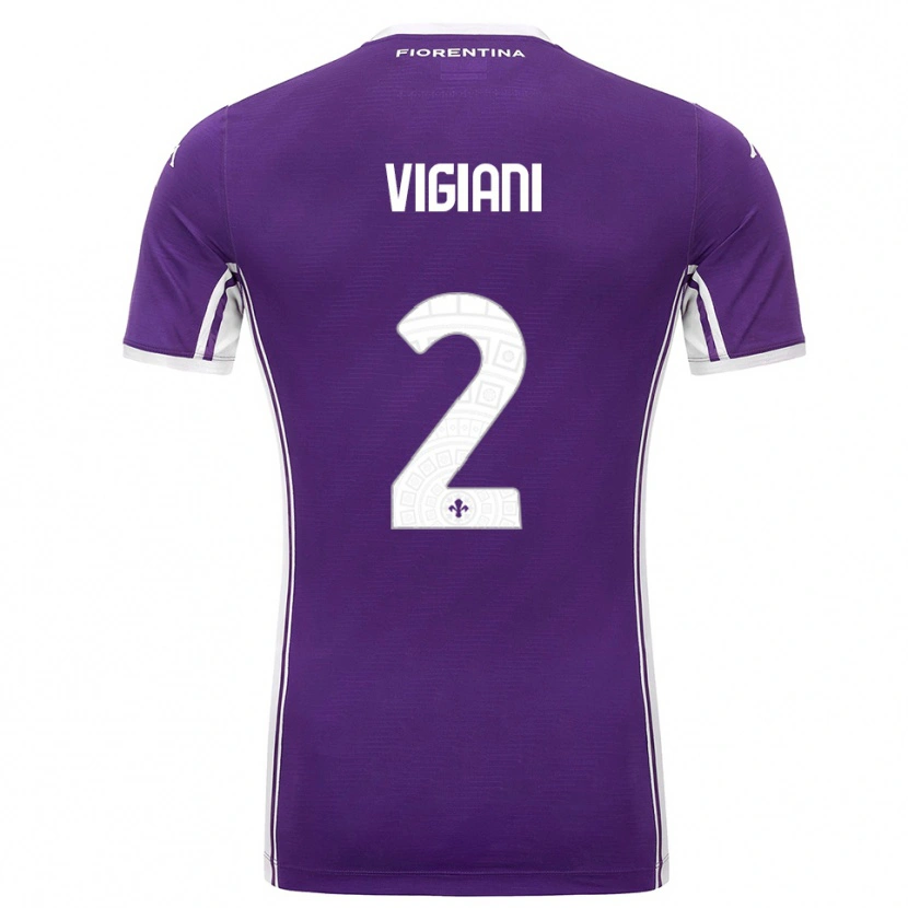 Danxen Damen Lorenzo Vigiani #2 Lila Weiß Heimtrikot Trikot 2025/26 T-Shirt Österreich