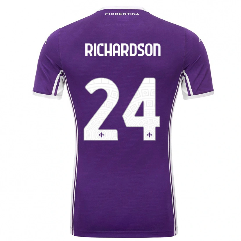 Danxen Damen Amir Richardson #24 Lila Weiß Heimtrikot Trikot 2025/26 T-Shirt Österreich