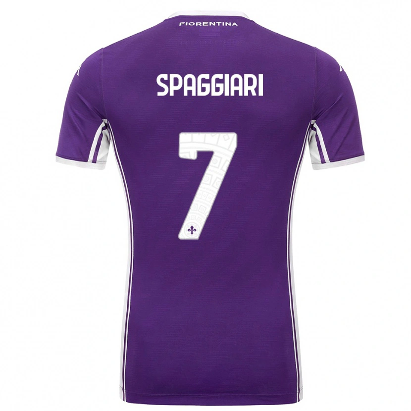 Danxen Damen Riccardo Spaggiari #7 Lila Weiß Heimtrikot Trikot 2025/26 T-Shirt Österreich