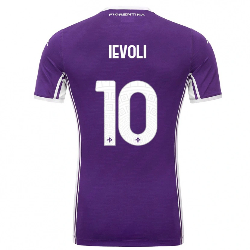 Danxen Damen Mattia Ievoli #10 Lila Weiß Heimtrikot Trikot 2025/26 T-Shirt Österreich