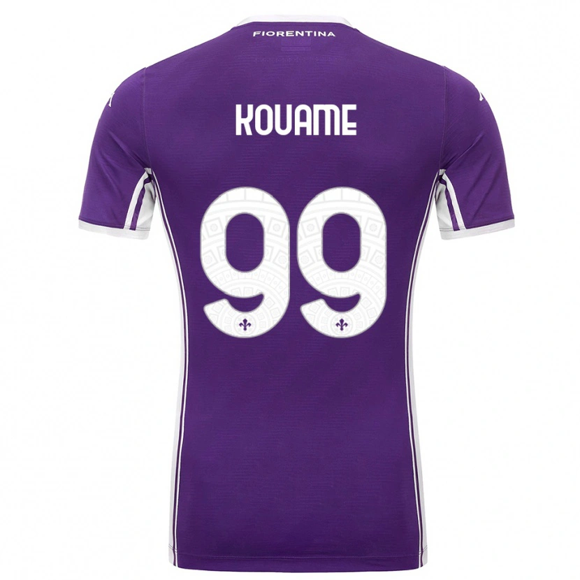 Danxen Damen Christian Kouamé #99 Lila Weiß Heimtrikot Trikot 2025/26 T-Shirt Österreich