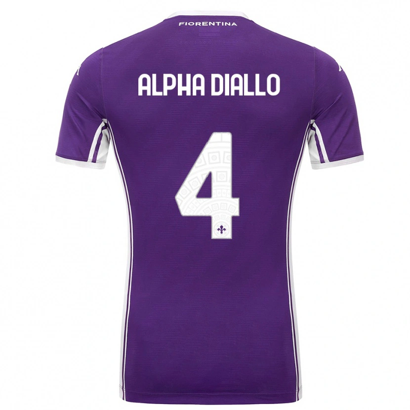 Danxen Damen Mamadou Alpha Diallo #4 Lila Weiß Heimtrikot Trikot 2025/26 T-Shirt Österreich