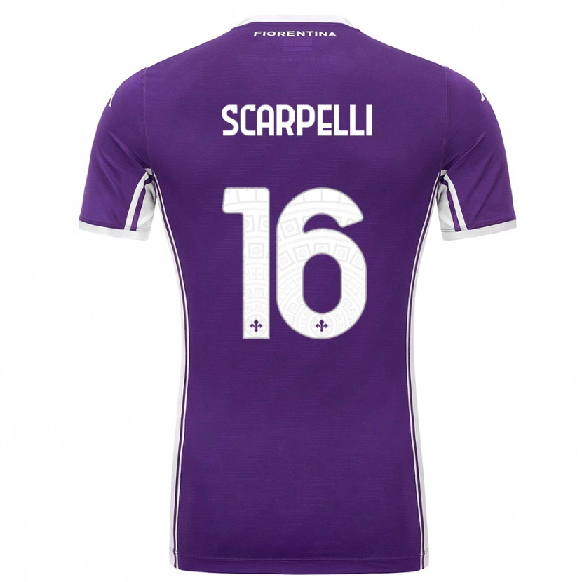 Danxen Damen Diego Scarpelli #16 Lila Weiß Heimtrikot Trikot 2025/26 T-Shirt Österreich