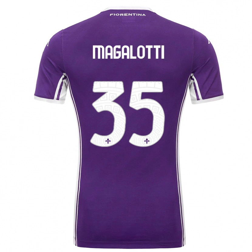 Danxen Damen Mattia Magalotti #35 Lila Weiß Heimtrikot Trikot 2025/26 T-Shirt Österreich