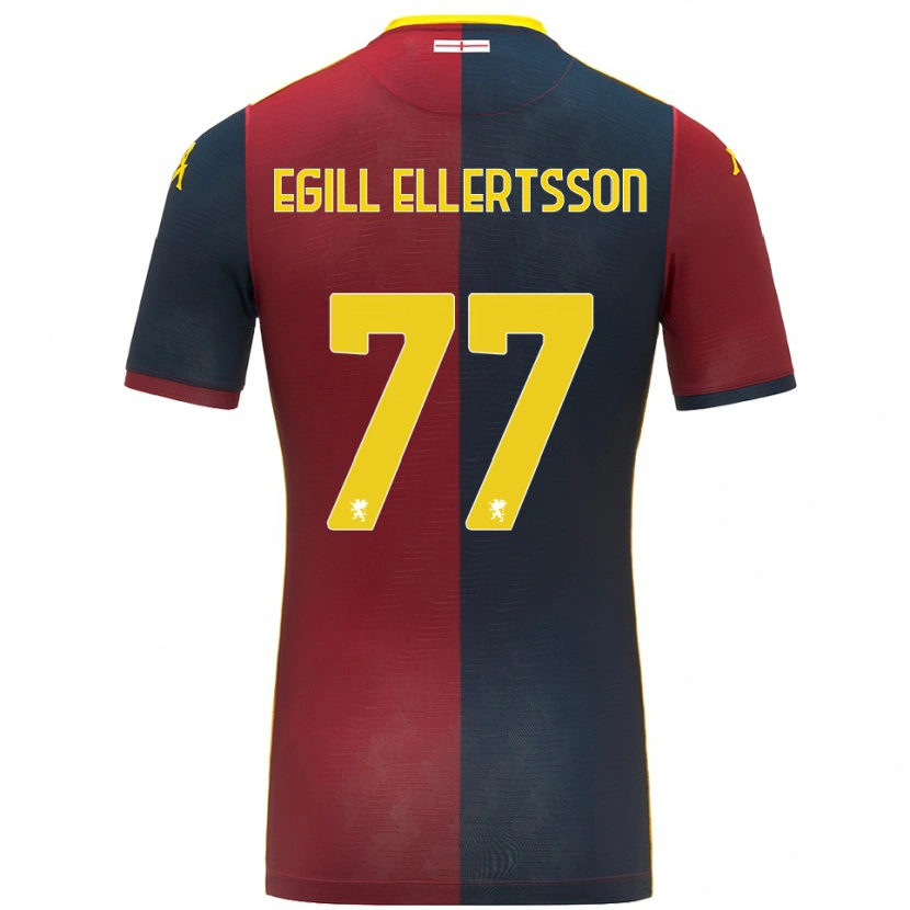 Danxen Damen Mikael Egill Ellertsson #77 Rot Königsblau Heimtrikot Trikot 2025/26 T-Shirt Österreich