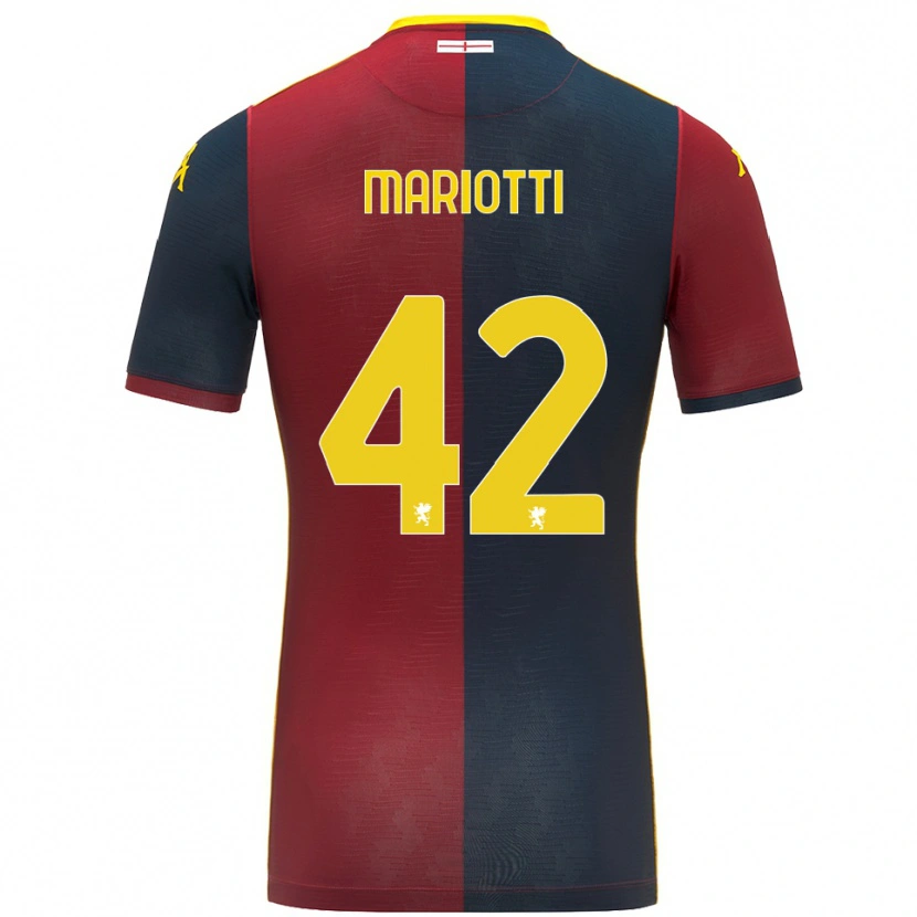 Danxen Damen Andrea Mariotti #42 Rot Königsblau Heimtrikot Trikot 2025/26 T-Shirt Österreich