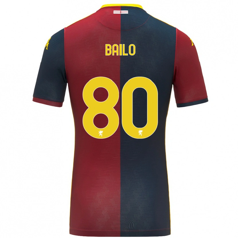 Danxen Damen Giorgio Bailo #80 Rot Königsblau Heimtrikot Trikot 2025/26 T-Shirt Österreich