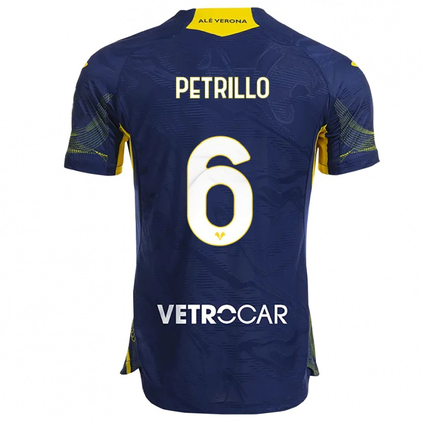 Danxen Damen Mary Clare Petrillo #6 Marineblau Gelb Heimtrikot Trikot 2025/26 T-Shirt Österreich