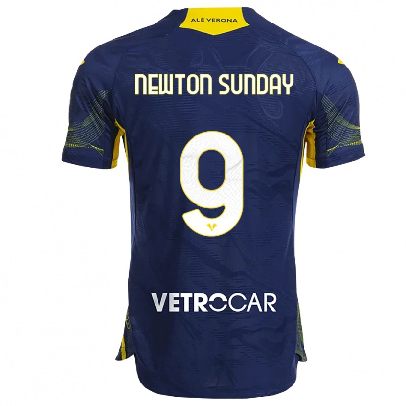Danxen Damen Eloghosa Newton Sunday #9 Marineblau Gelb Heimtrikot Trikot 2025/26 T-Shirt Österreich
