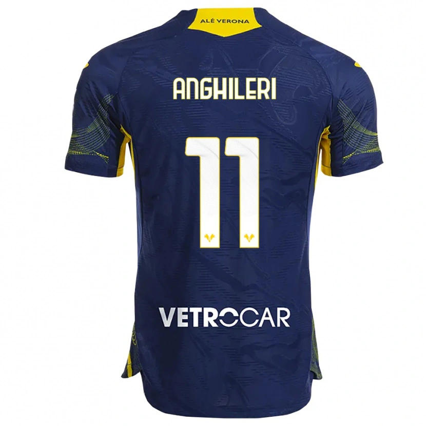Danxen Damen Federica Anghileri #11 Marineblau Gelb Heimtrikot Trikot 2025/26 T-Shirt Österreich