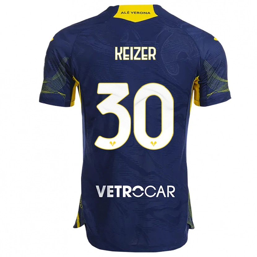 Danxen Damen Fanny Keizer #30 Marineblau Gelb Heimtrikot Trikot 2025/26 T-Shirt Österreich