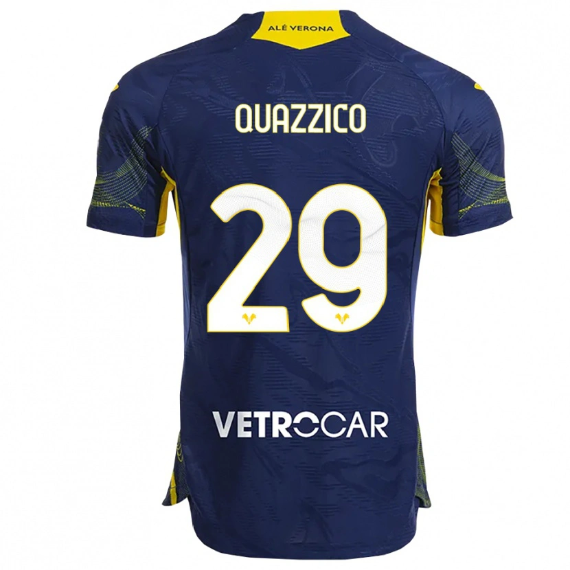 Danxen Damen Francesca Quazzico #29 Marineblau Gelb Heimtrikot Trikot 2025/26 T-Shirt Österreich