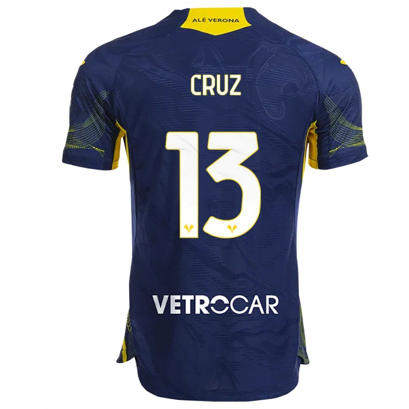 Danxen Damen Juan Manuel Cruz #13 Marineblau Gelb Heimtrikot Trikot 2025/26 T-Shirt Österreich