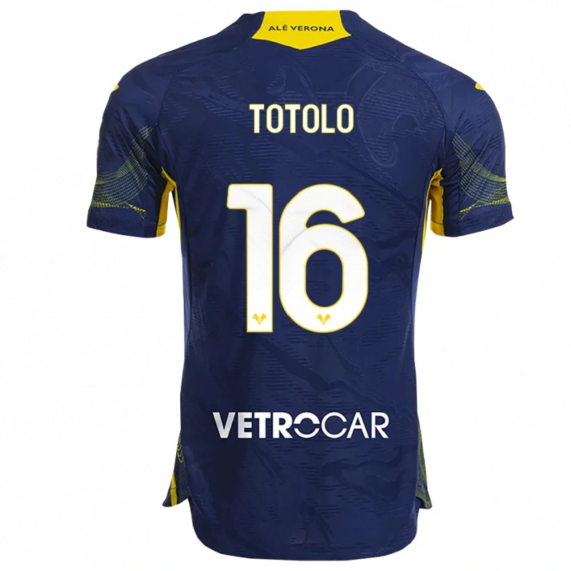 Danxen Damen Maddalena Totolo #16 Marineblau Gelb Heimtrikot Trikot 2025/26 T-Shirt Österreich
