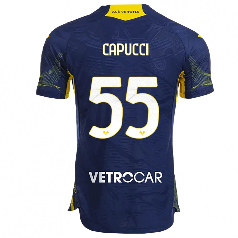 Danxen Damen Laura Capucci #55 Marineblau Gelb Heimtrikot Trikot 2025/26 T-Shirt Österreich