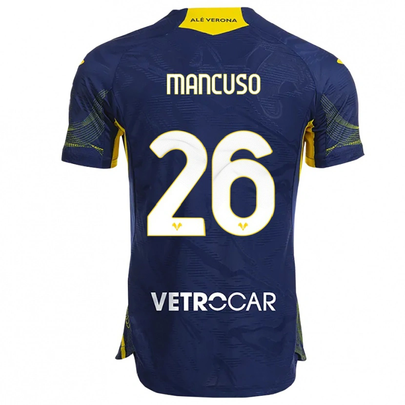 Danxen Damen Giulia Mancuso #26 Marineblau Gelb Heimtrikot Trikot 2025/26 T-Shirt Österreich