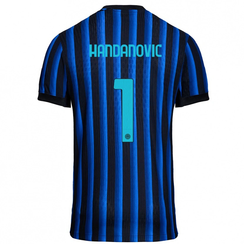 Danxen Damen Samir Handanovic #1 Schwarz Blau Heimtrikot Trikot 2025/26 T-Shirt Österreich