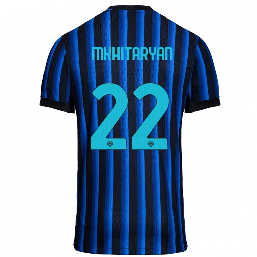 Danxen Damen Henrikh Mkhitaryan #22 Schwarz Blau Heimtrikot Trikot 2025/26 T-Shirt Österreich