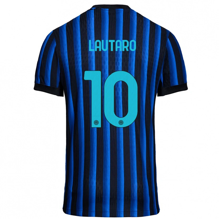 Danxen Damen Lautaro Martínez #10 Schwarz Blau Heimtrikot Trikot 2025/26 T-Shirt Österreich