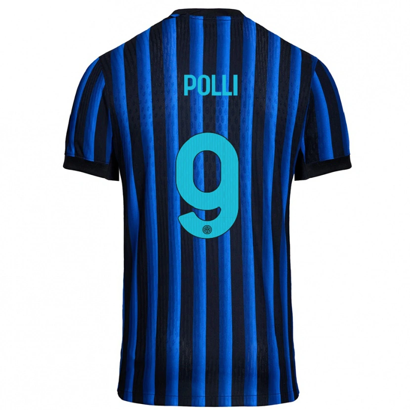 Danxen Damen Elisa Polli #9 Schwarz Blau Heimtrikot Trikot 2025/26 T-Shirt Österreich