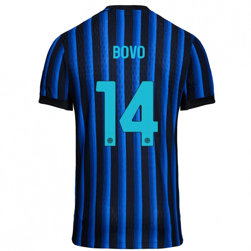 Danxen Damen Leonardo Bovo #14 Schwarz Blau Heimtrikot Trikot 2025/26 T-Shirt Österreich