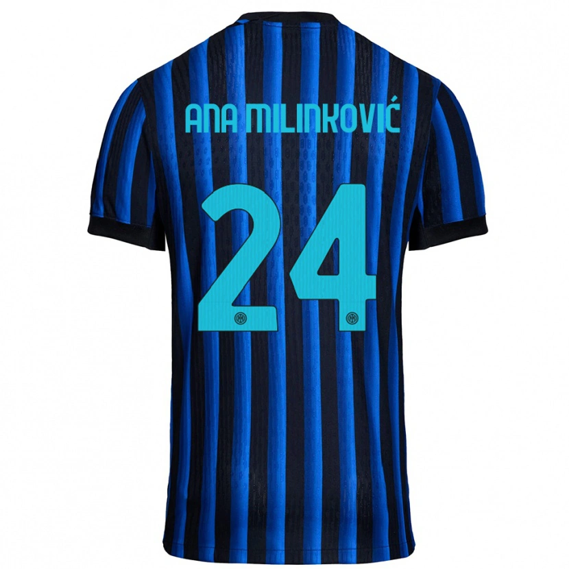 Danxen Damen Marija Ana Milinković #24 Schwarz Blau Heimtrikot Trikot 2025/26 T-Shirt Österreich