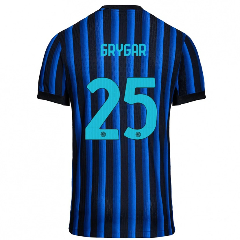 Danxen Damen Samuel Grygar #25 Schwarz Blau Heimtrikot Trikot 2025/26 T-Shirt Österreich