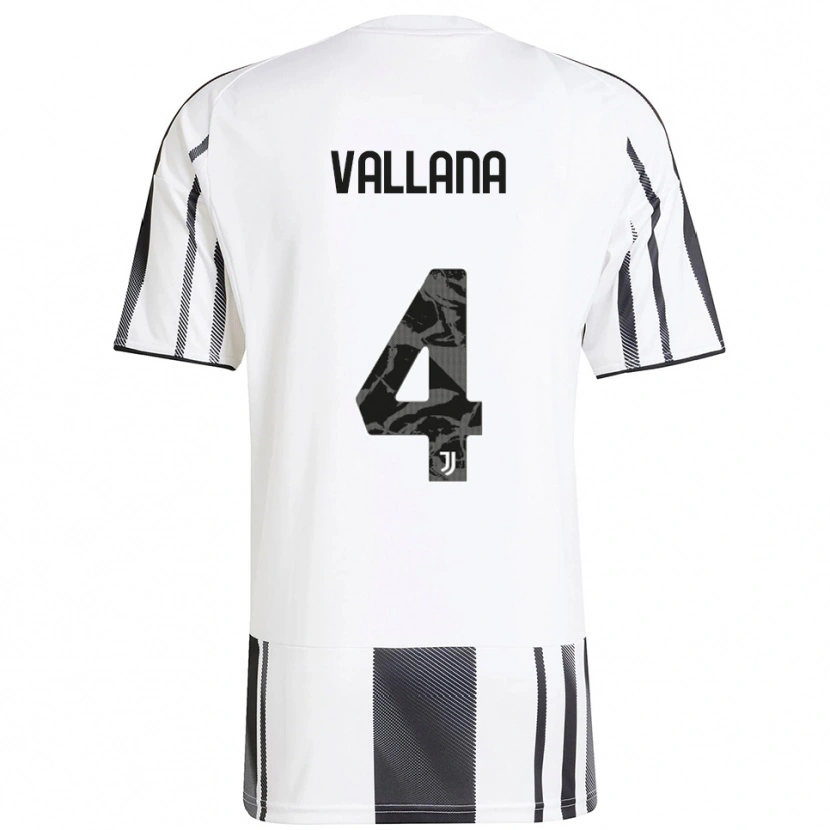 Danxen Damen Edoardo Vallana #4 Weiß Schwarz Heimtrikot Trikot 2025/26 T-Shirt Österreich