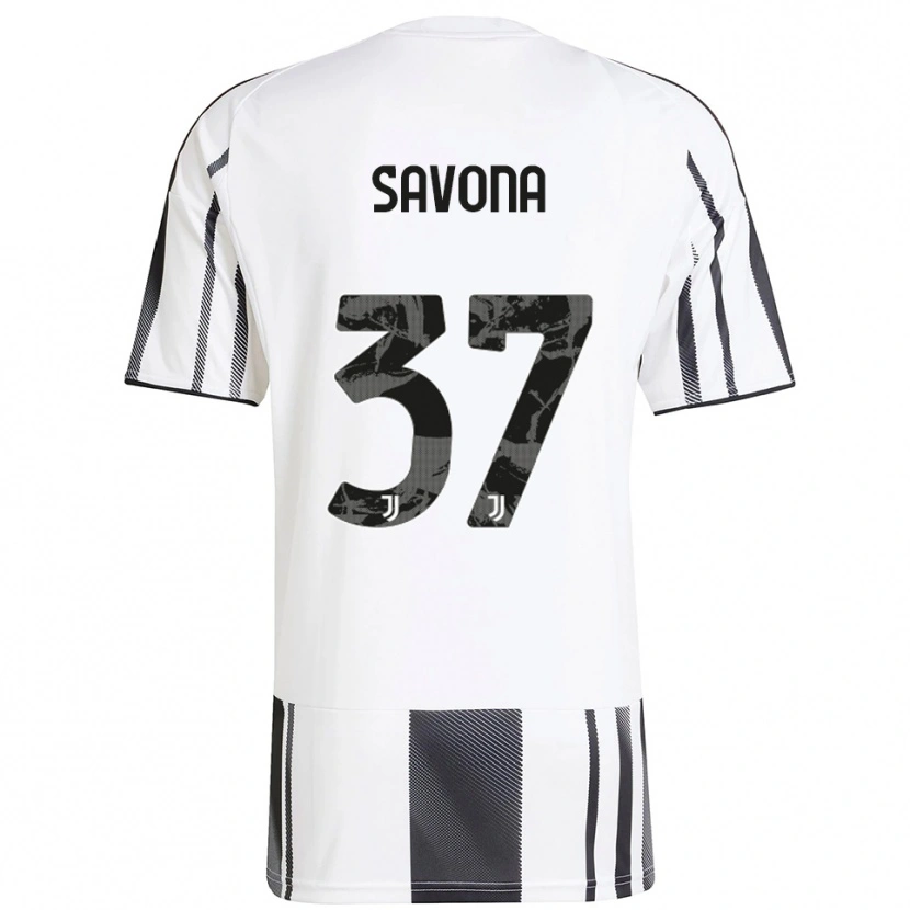Danxen Damen Nicolò Savona #37 Weiß Schwarz Heimtrikot Trikot 2025/26 T-Shirt Österreich