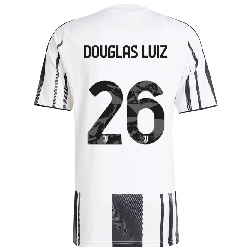 Danxen Damen Douglas Luiz #26 Weiß Schwarz Heimtrikot Trikot 2025/26 T-Shirt Österreich
