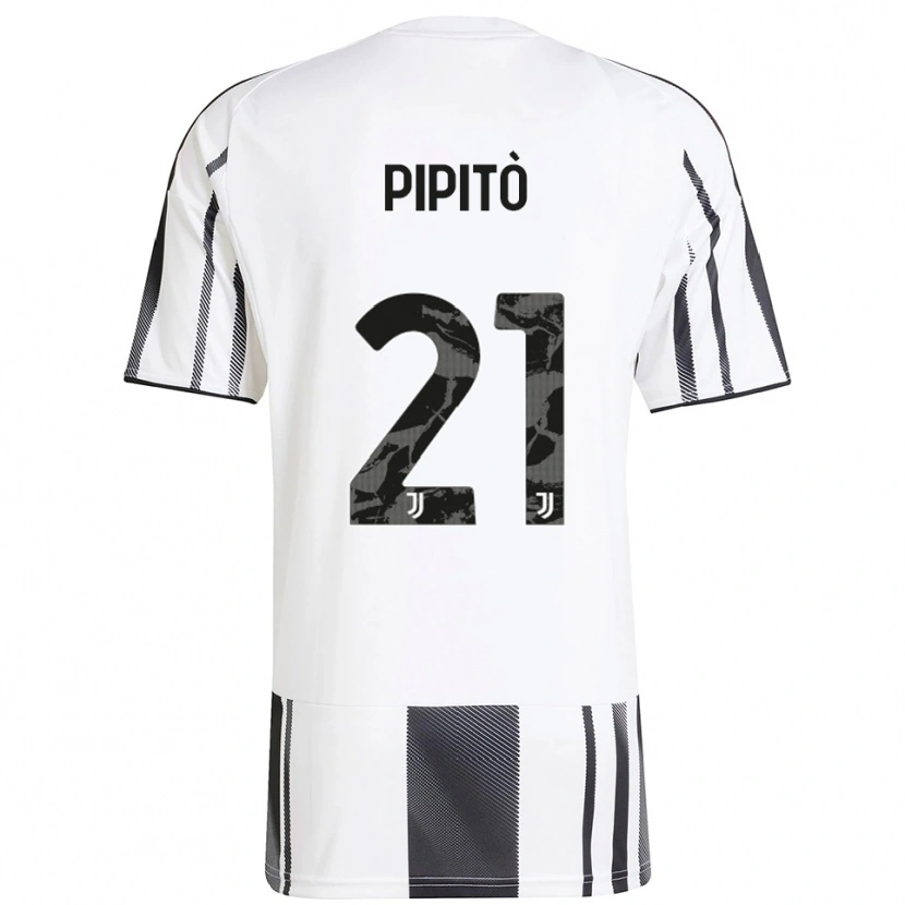 Danxen Damen Giuseppe Pipitò #21 Weiß Schwarz Heimtrikot Trikot 2025/26 T-Shirt Österreich