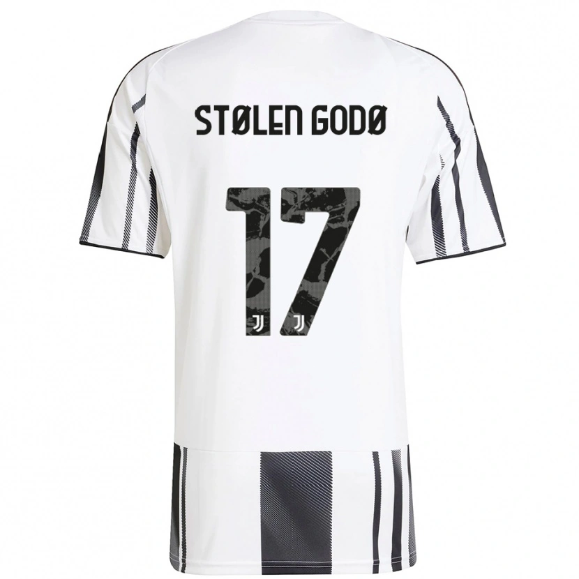 Danxen Damen Emma Stølen Godø #17 Weiß Schwarz Heimtrikot Trikot 2025/26 T-Shirt Österreich