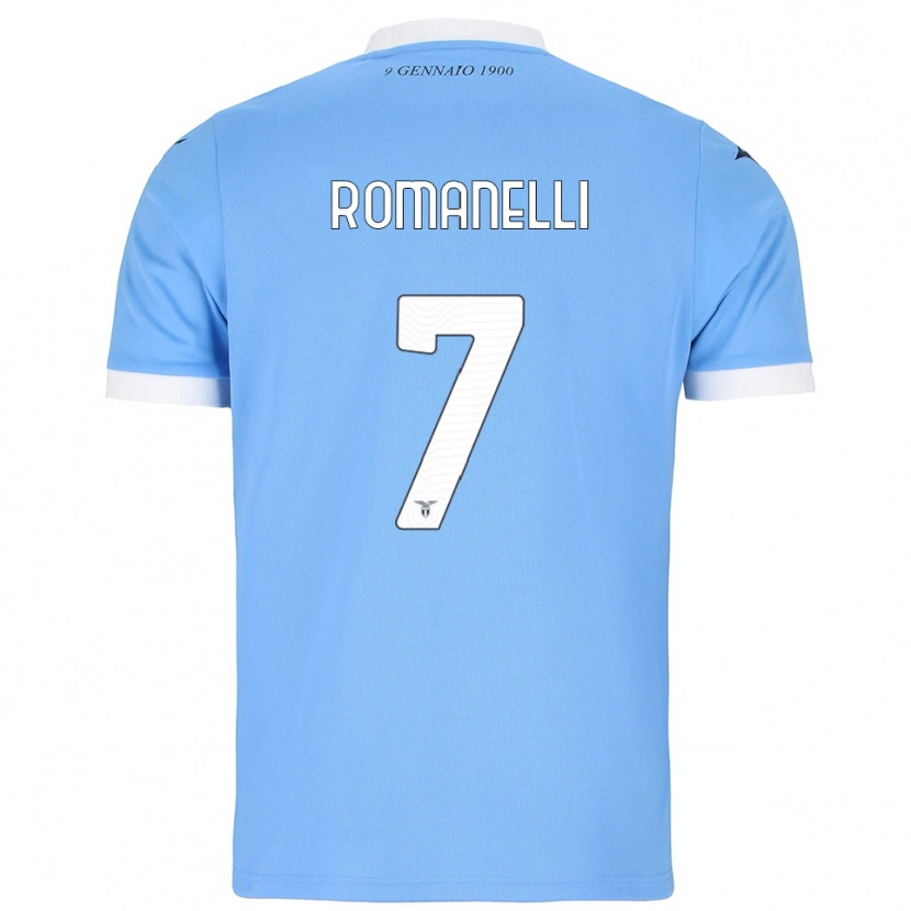 Danxen Damen Nicolas Romanelli #7 Himmelblau Weiß Heimtrikot Trikot 2025/26 T-Shirt Österreich