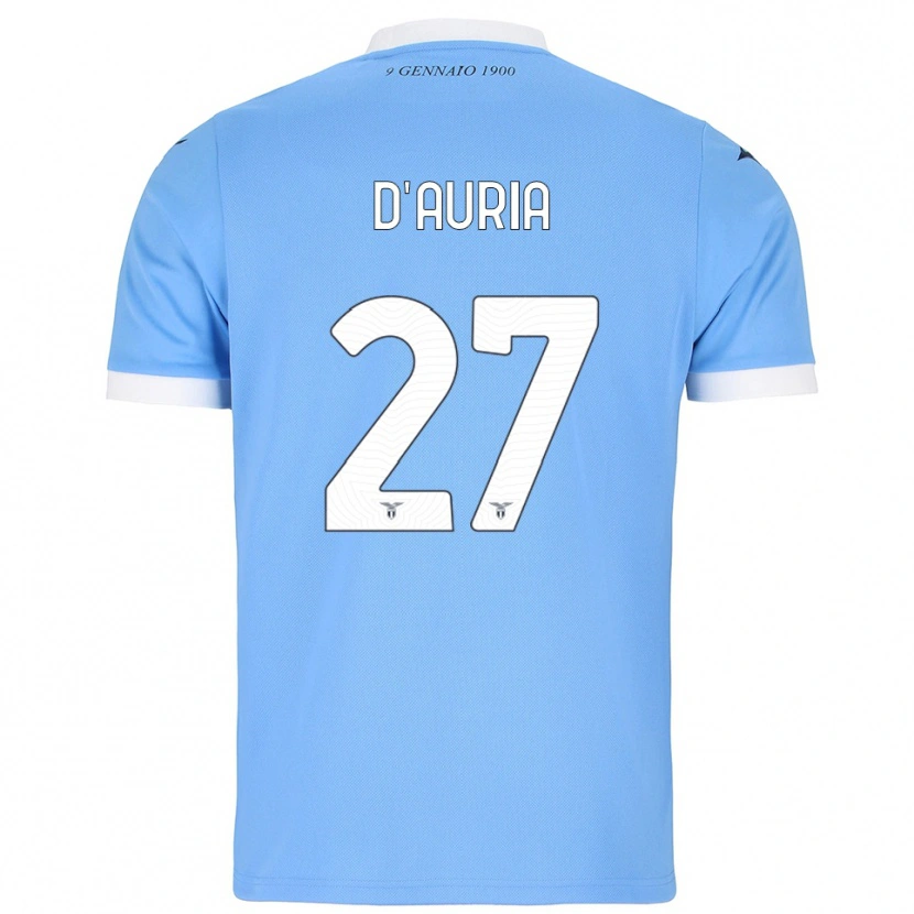 Danxen Damen Federica D'auria #27 Himmelblau Weiß Heimtrikot Trikot 2025/26 T-Shirt Österreich