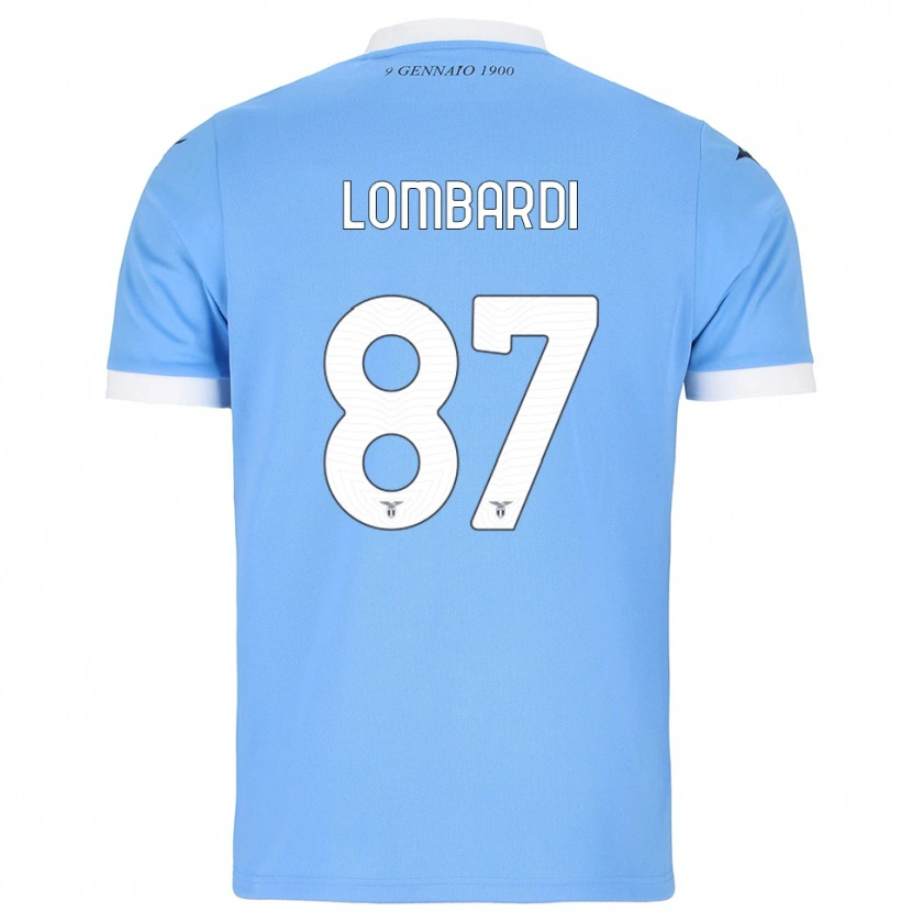 Danxen Damen Cristiano Lombardi #87 Himmelblau Weiß Heimtrikot Trikot 2025/26 T-Shirt Österreich