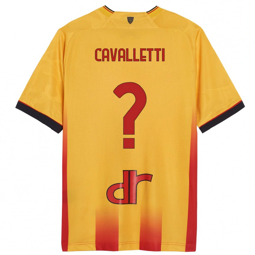 Danxen Damen Cristian Cavalletti #0 Gelb Orange Heimtrikot Trikot 2025/26 T-Shirt Österreich